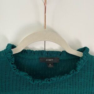 J. Crew Women's Teal Crew Neck Sweater
